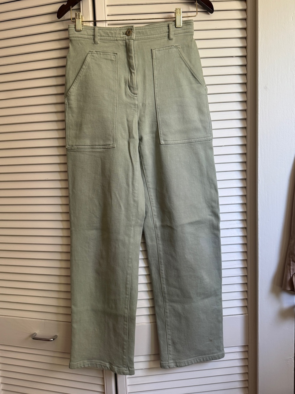 Wilfred Free Light Sage High-Rise Pants